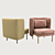 Stylish Bloke Lounge Chair 3D model small image 6