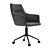 Sleek Gray Office Chair by Oliver Space 3D model small image 2
