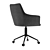 Sleek Gray Office Chair by Oliver Space 3D model small image 4