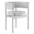 Elegant Millimeter Dining Chair 3D model small image 3