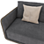 Modern Denning Sofa: Contemporary Style & Comfort 3D model small image 3