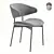 Elegant Luz Dining Chair 3D model small image 3