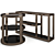 Fendi Casa Hemingway Coffee Tables: Elegant Set with Marble and Ashwood 3D model small image 7