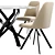 Modern Dining Set: Elsi Chair and Gabriel Table 3D model small image 3