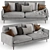 Monte-Carlo Duvivier Canapes Sofa 3D model small image 1