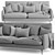 Monte-Carlo Duvivier Canapes Sofa 3D model small image 5