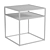 Sleek Glass Top Duran End Table 3D model small image 2
