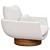 Yabu Pushelberg Rua Ipanema Chair: Textured Wool Elegance 3D model small image 4
