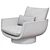 Yabu Pushelberg Rua Ipanema Chair: Textured Wool Elegance 3D model small image 5