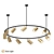 Industrial Loft Chandelier Kaiko 07615 3D model small image 1