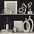 Elegant Home Decor Set 3D model small image 6