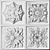 Square Trim Ornaments for 3D Software 3D model small image 5