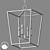 Bird's Cage Pendant: Stylish & Modern 3D model small image 2