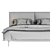 Luxurious Maxalto SELENA Bed 3D model small image 3