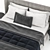 Modern Gray Bed - Ikea Tufjord 3D model small image 3
