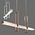 Sleek LED Linear Chandelier 3D model small image 3