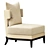 Luxury GOODWIN Armchair 3D model small image 2