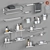 4Union AKS-0010 Bathroom Accessories Set 3D model small image 1