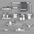 4Union AKS-0010 Bathroom Accessories Set 3D model small image 2