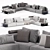 Poliform Westside Sofa: Contemporary Comfort 3D model small image 1