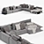 Poliform Westside Sofa: Contemporary Comfort 3D model small image 4