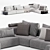 Poliform Westside Sofa: Contemporary Comfort 3D model small image 6