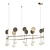 Sleek Row Pendant Light 3D model small image 1