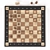 Classic Wooden Chess Set - 40x40cm 3D model small image 3