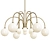 Minimalist Milk Glass Chandelier 3D model small image 1