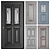 Classic Aluminum Exterior Doors 3D model small image 1