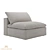 ComfortSoft Upholstered Sofa Bed 3D model small image 1