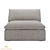 ComfortSoft Upholstered Sofa Bed 3D model small image 3