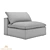 ComfortSoft Upholstered Sofa Bed 3D model small image 4