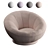 Velvet Swivel Chair: Groovy Comfort for Your Space! 3D model small image 5