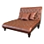 Elegant Munson Chaise Lounge 3D model small image 1