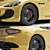 Luxury Gold Chrome Maserati Granturismo 3D model small image 4