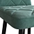 Arion Bar Light OM: Stylish and Comfortable Metal Bar Stool with Soft Seat 3D model small image 3