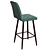 Arion Bar Hard OM - Stylish Metal Legged Upholstered Stool 3D model small image 2