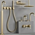 COCOON PB Luxury Bathroom Faucet Set 3D model small image 2