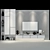 Sleek TV Wall Unit - 75 3D model small image 2