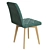 Arion Compact Wood Chair 3D model small image 2