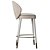 Elegant Quilted Sophia Bar Stool 3D model small image 2