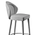 Elegant Quilted Sophia Bar Stool 3D model small image 7