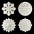 Elegant Rosettes for Versatile Decor 3D model small image 2