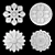 Elegant Rosettes for Versatile Decor 3D model small image 4