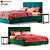 Christmas Vibes: Askona Elisa Bed Set 3D model small image 1