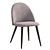 Elegant Mustard Velvet Chair 3D model small image 5