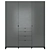 Modern Wardrobe CS226 - Stylish and Functional 3D model small image 1