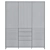 Modern Wardrobe CS226 - Stylish and Functional 3D model small image 4