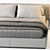 Modern and Versatile Flexform Groundpiece Bed - Elevate Your Bedroom Style 3D model small image 3